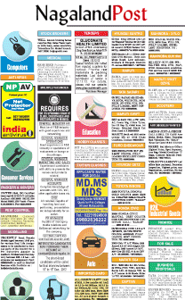 Nagaland Post  Newspaper Classified Ad Booking